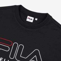 Fila 3d Logo Embroide One-on-one - Naisten Hoodie - Mustat | FI-61378